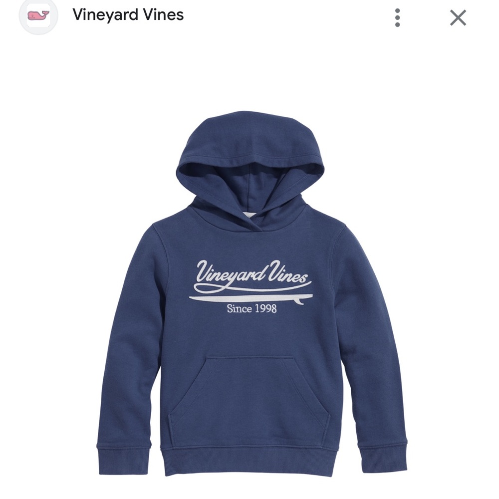 Vineyard vines kids size M blue hoodie NEW